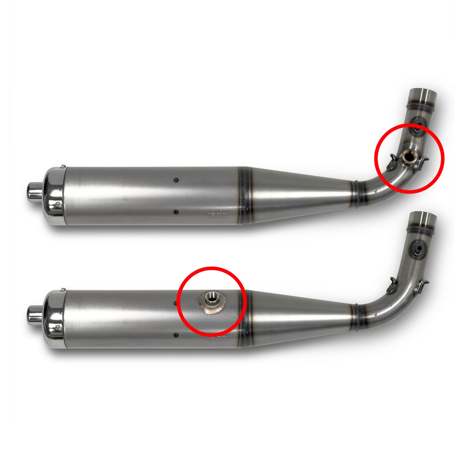 (407) IAME Exhaust Muffler KA100 With Lambda Bung