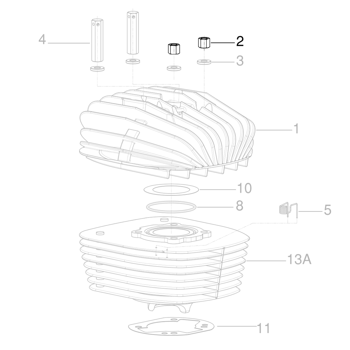 (2 | 460) IAME Sealing Nut Short M8