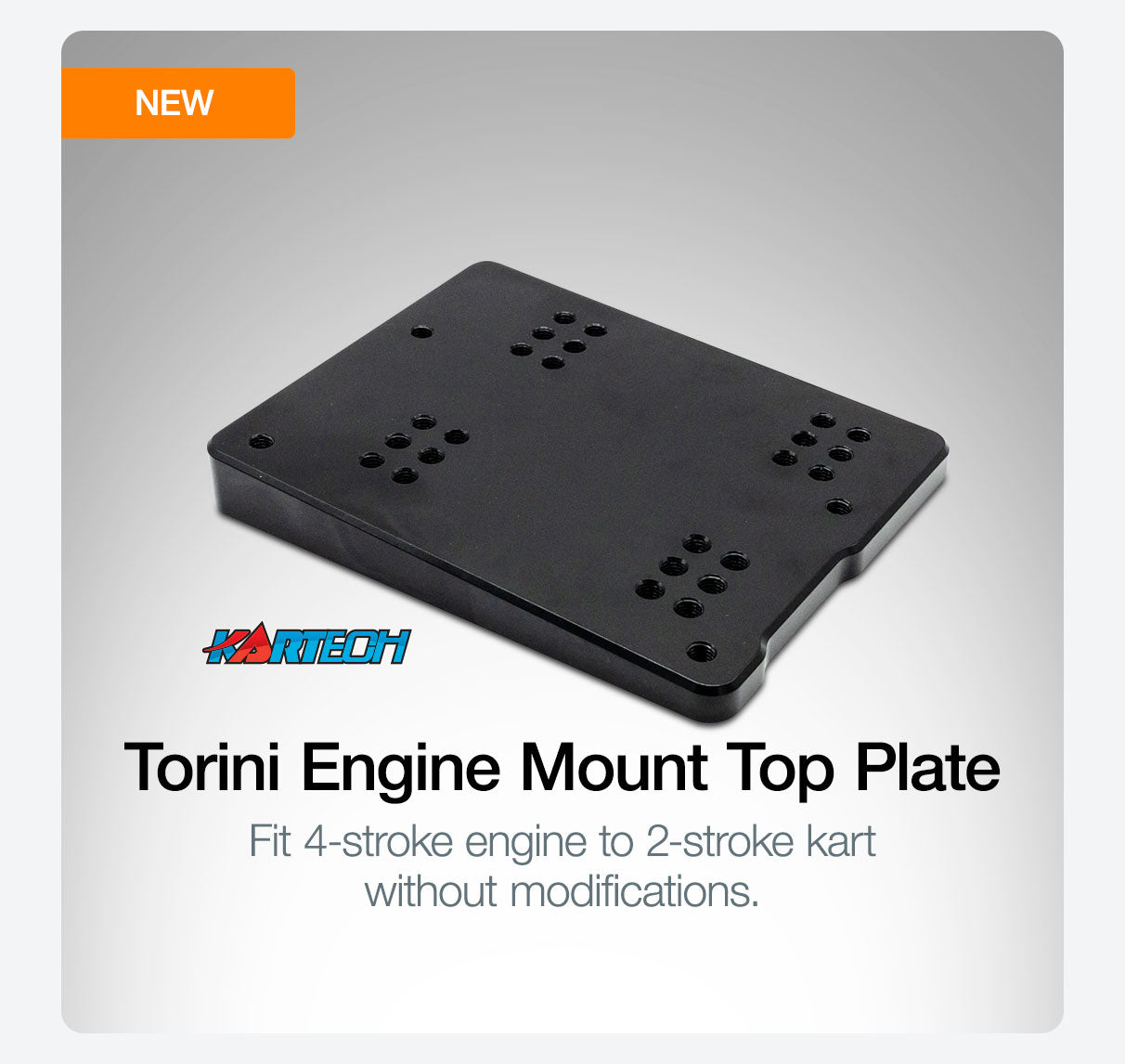 Go Kart Engine Mount for 4-stroke engine | Torini Engine Mount | Kart Racing Engine Mount