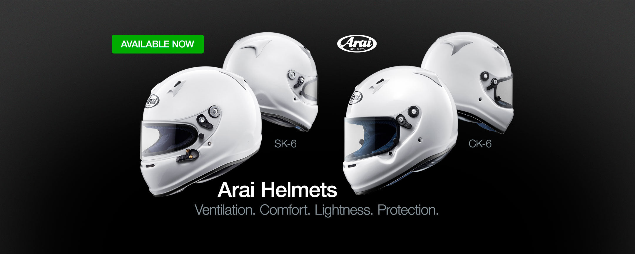 Arai Helmets for karting. Arai SK-6. Arai CK-6
