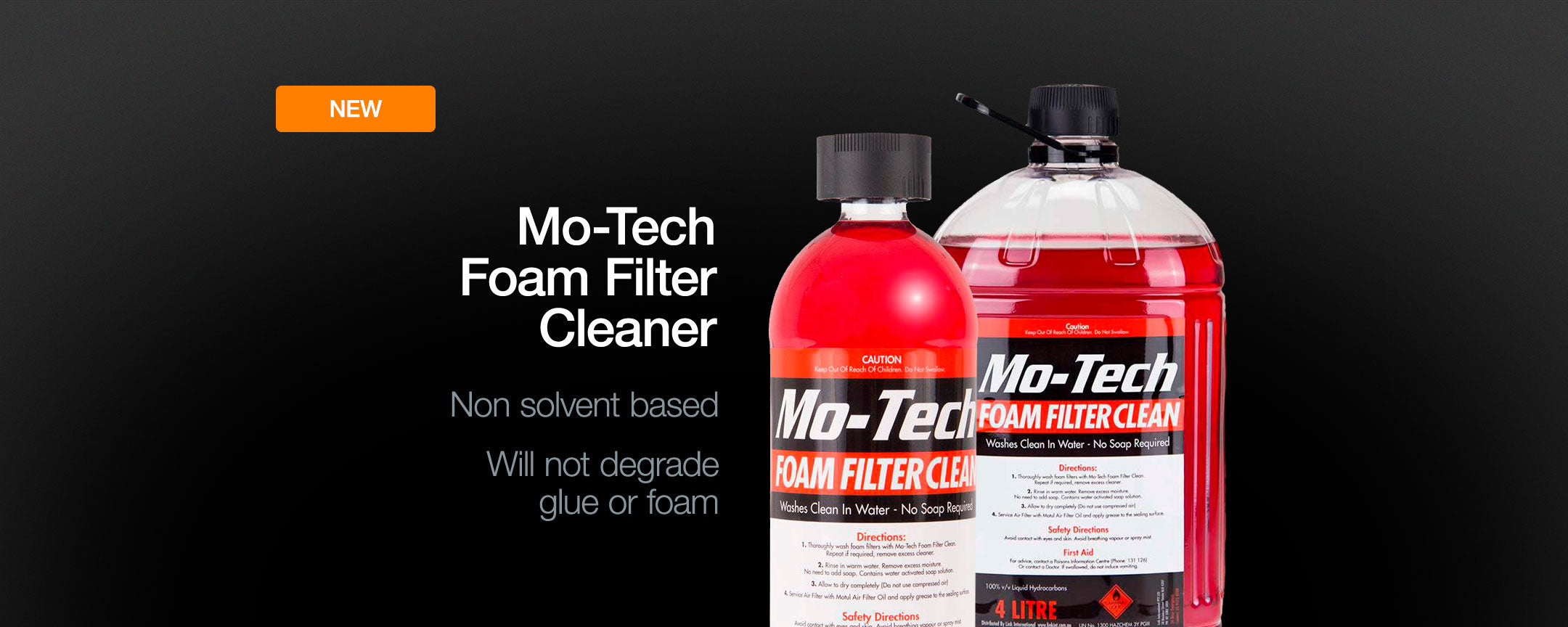 Mo-Tech Foam Filter Clean | Go Kart Filter Cleaner