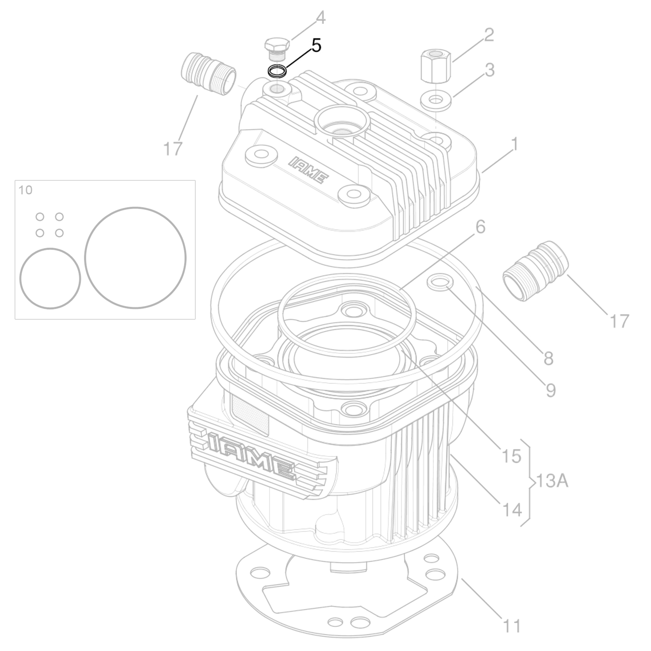 (5 | 68) IAME Copper Washer