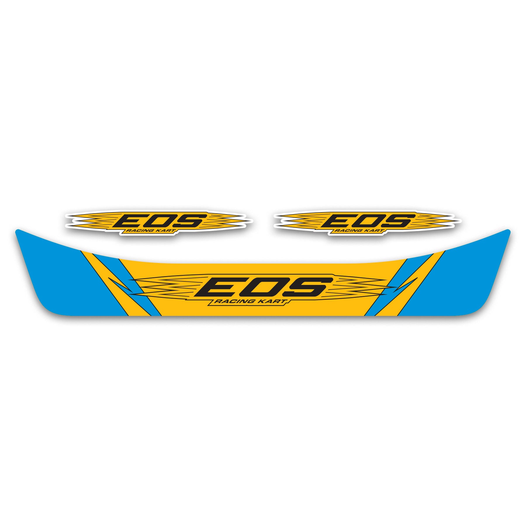 EOS Kart Helmet Visor Sticker. EOS Racing Kart Sticker