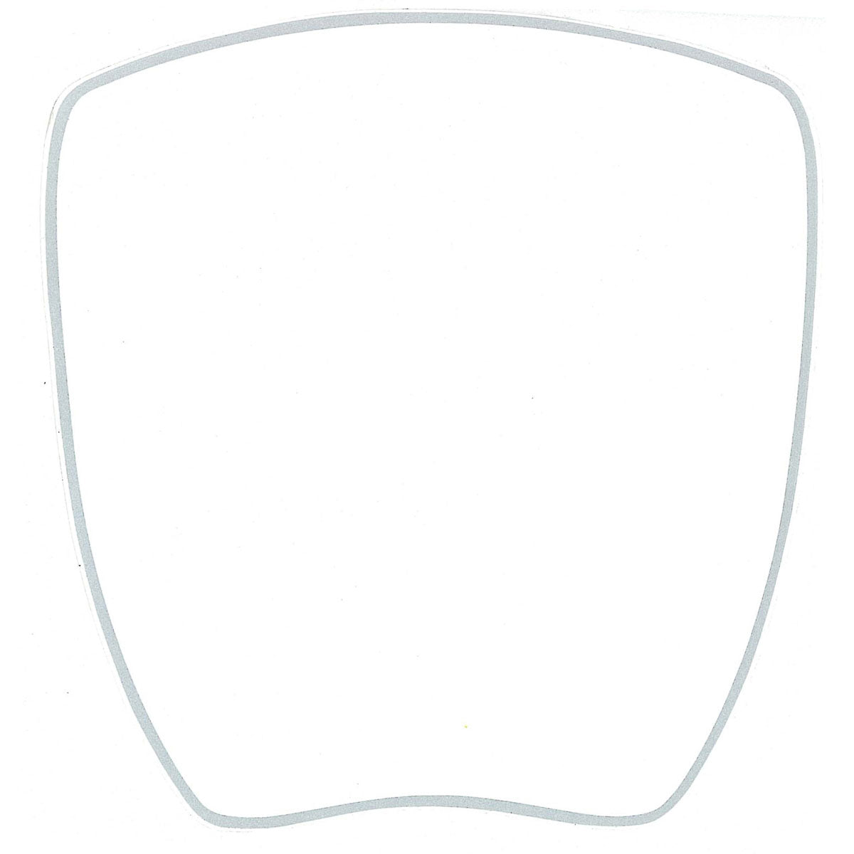 Kartech Number Plate Nassa White Full Gloss Sticker 205 x 200mm