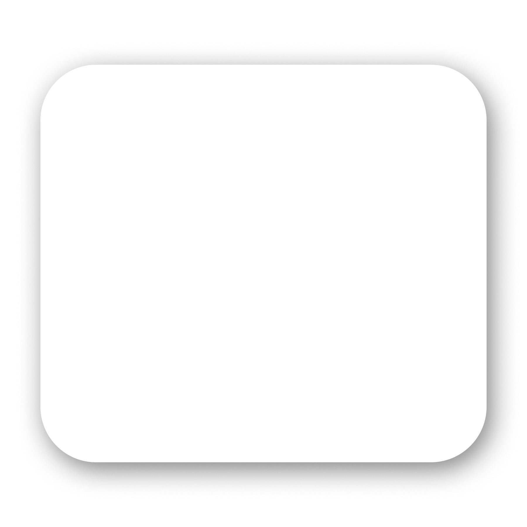 Kartech Number Plate Side Pod White Sticker 170 x 195mm