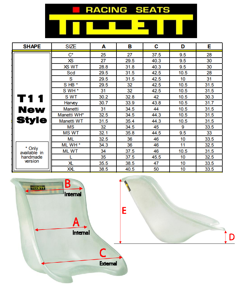 Tillett Seat T11T Special Rigidity