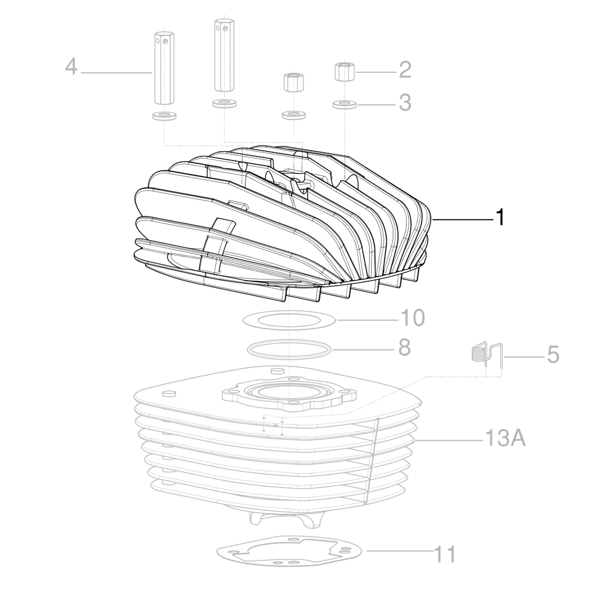 IAME KA100 Cylinder Head Parts