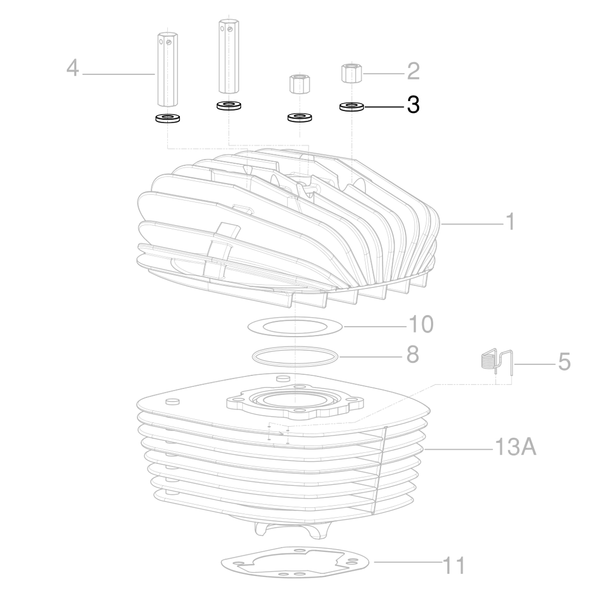 IAME KA100 Head Nut Washer