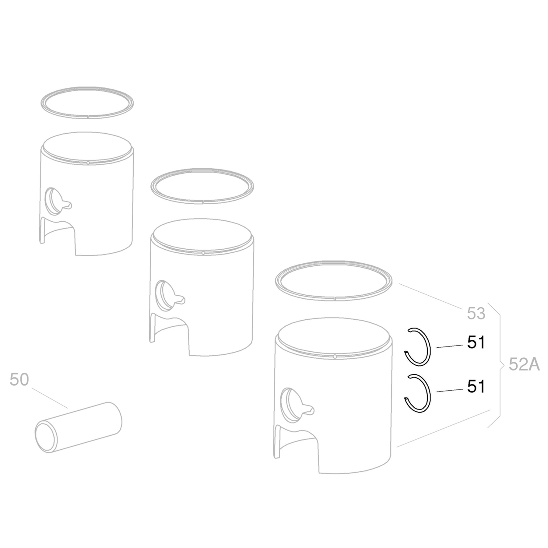 IAMR Ciclip for KA100 Piston