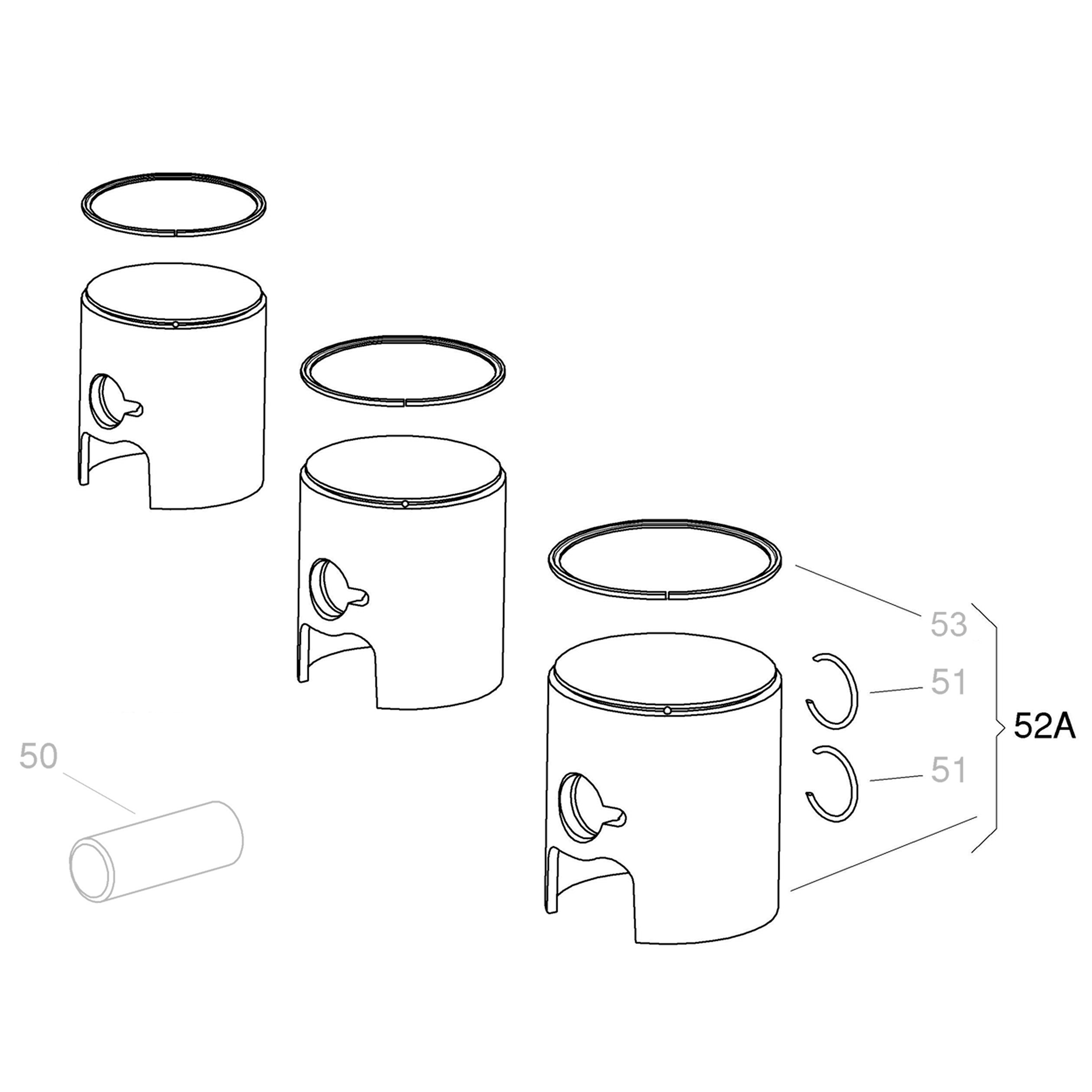 IAME Piston for KA100 Engine