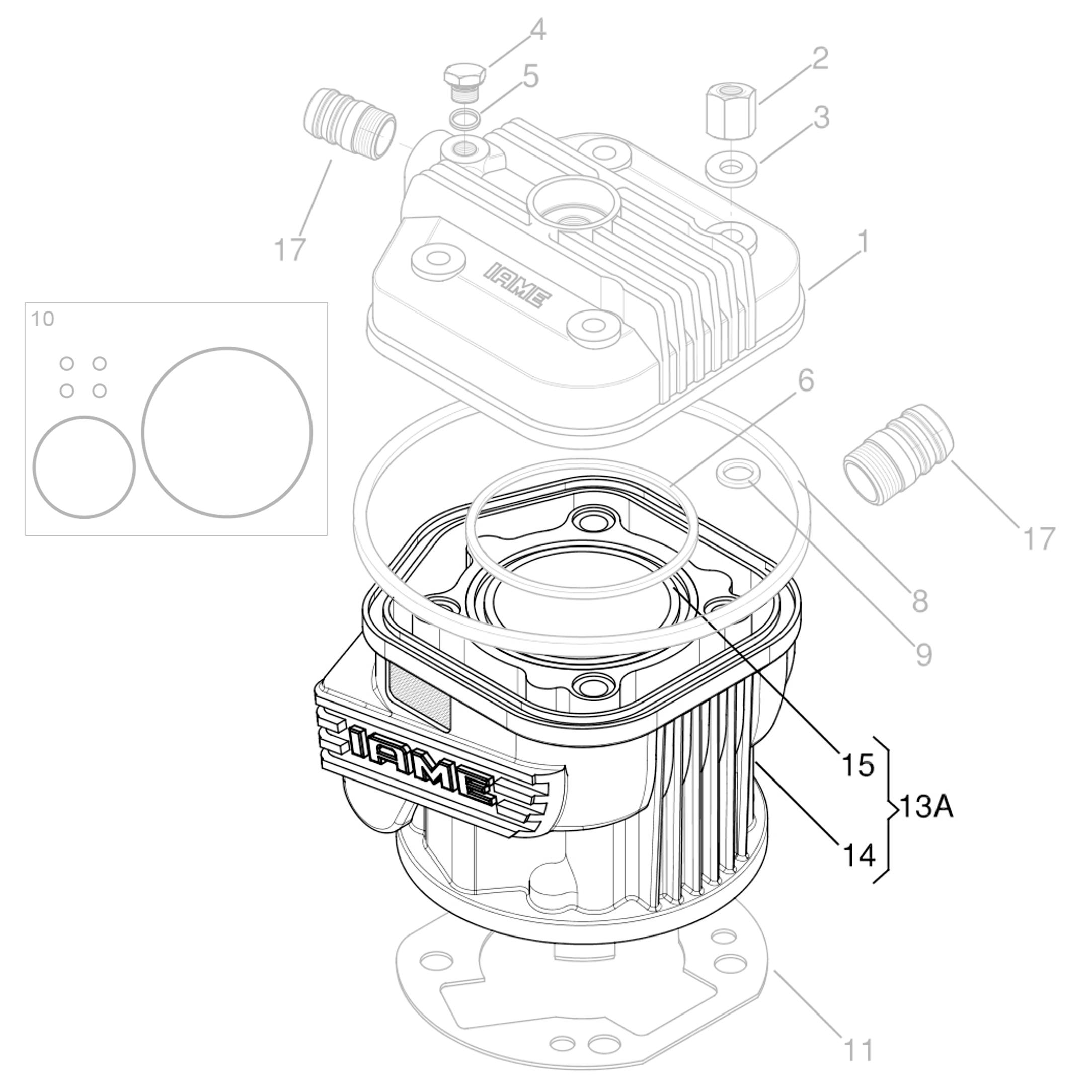 IAME X30 Complete Cylinder