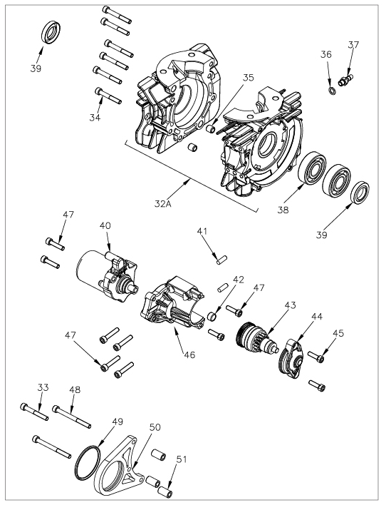 ROK Mini Crankcase | Starter
