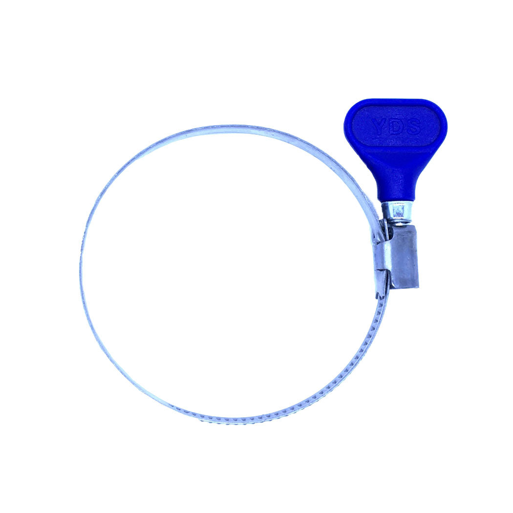 (74C | 213) IAME Airbox Clamp Wide 10mm With Blue Handle