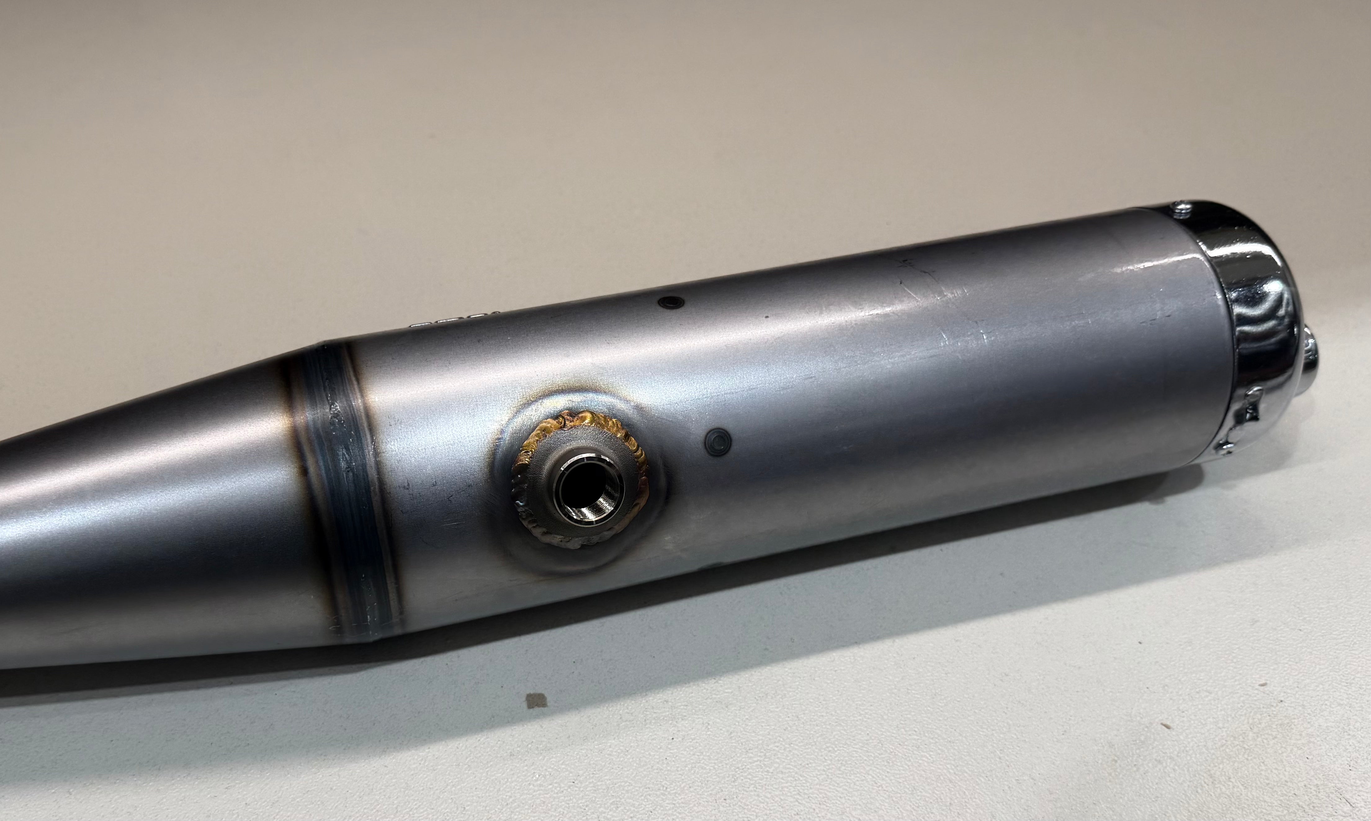 (407) IAME Exhaust Muffler KA100 With Lambda Bung