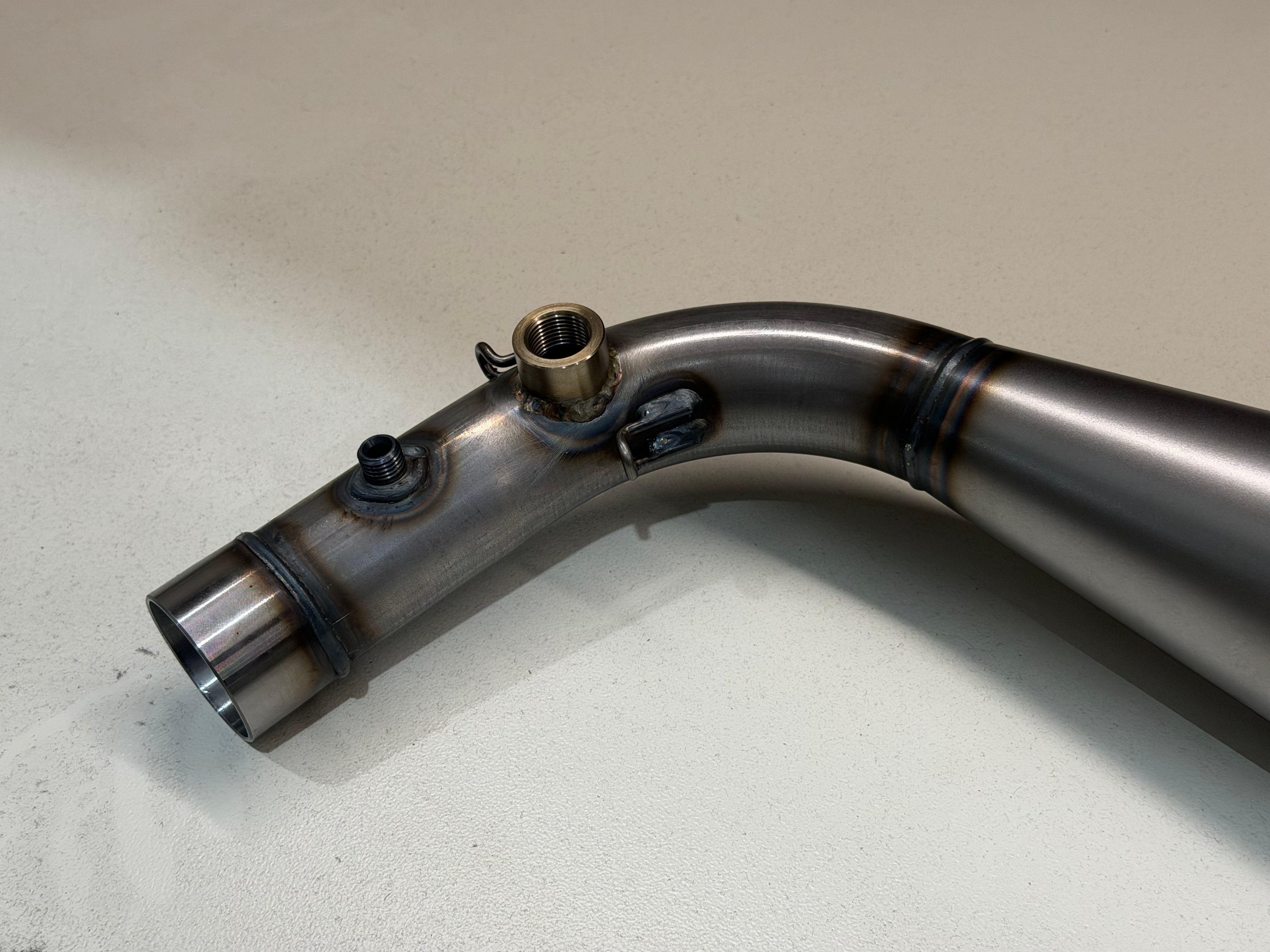 (407) IAME Exhaust Muffler KA100 With Lambda Bung