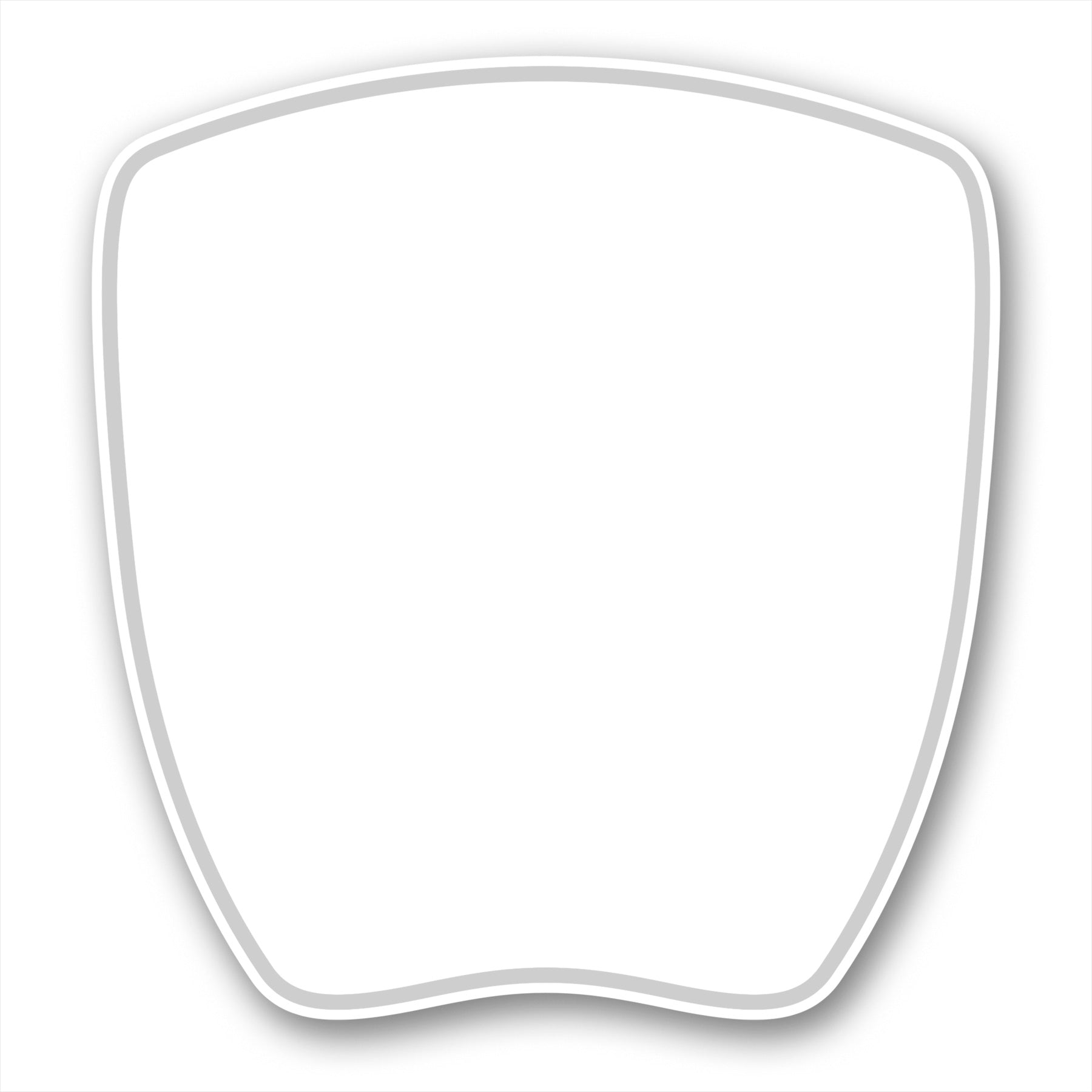 Kartech Number Plate Nassau Full Gloss Sticker 205 x 200mm