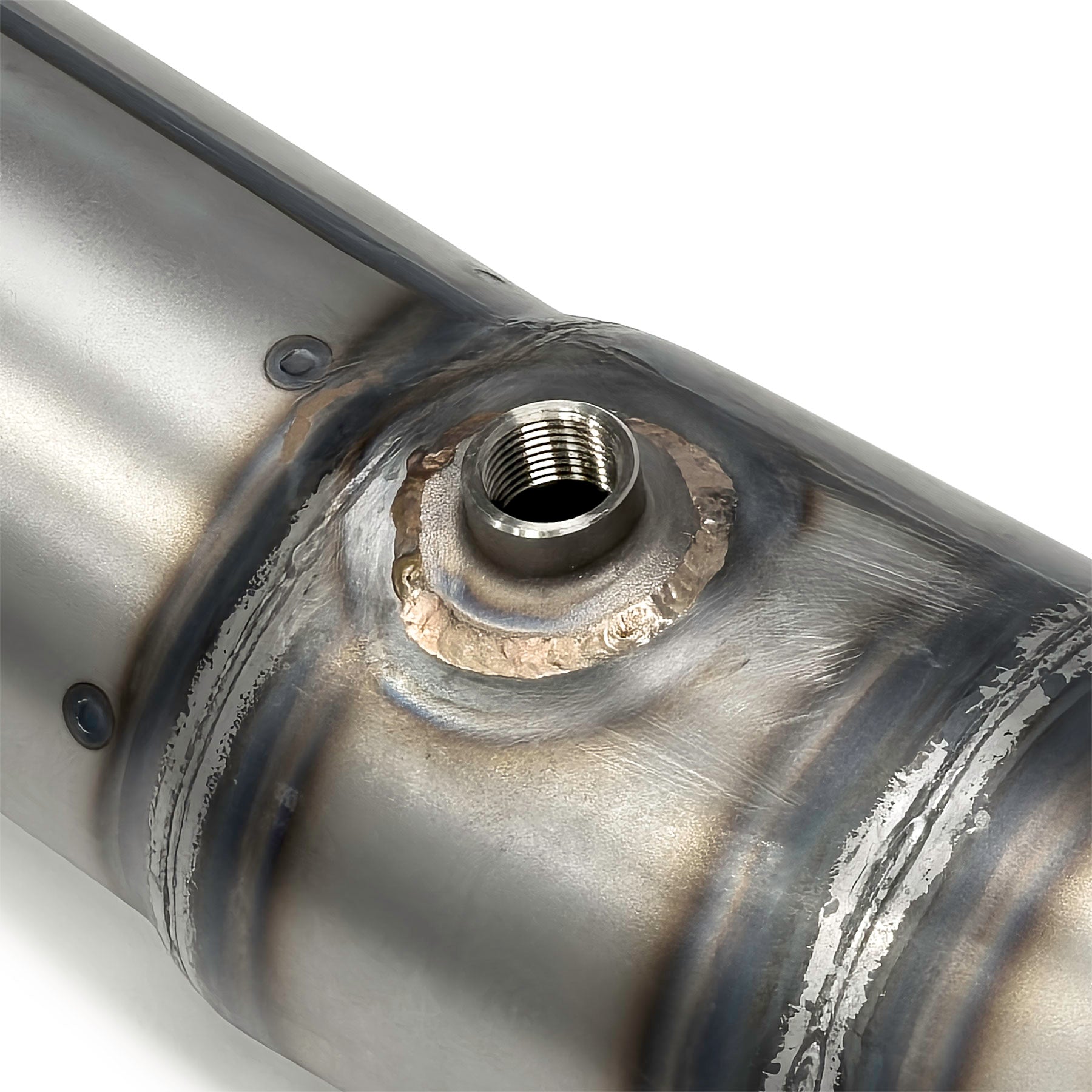 (470) IAME Exhaust Muffler X30 With Lambda Bung
