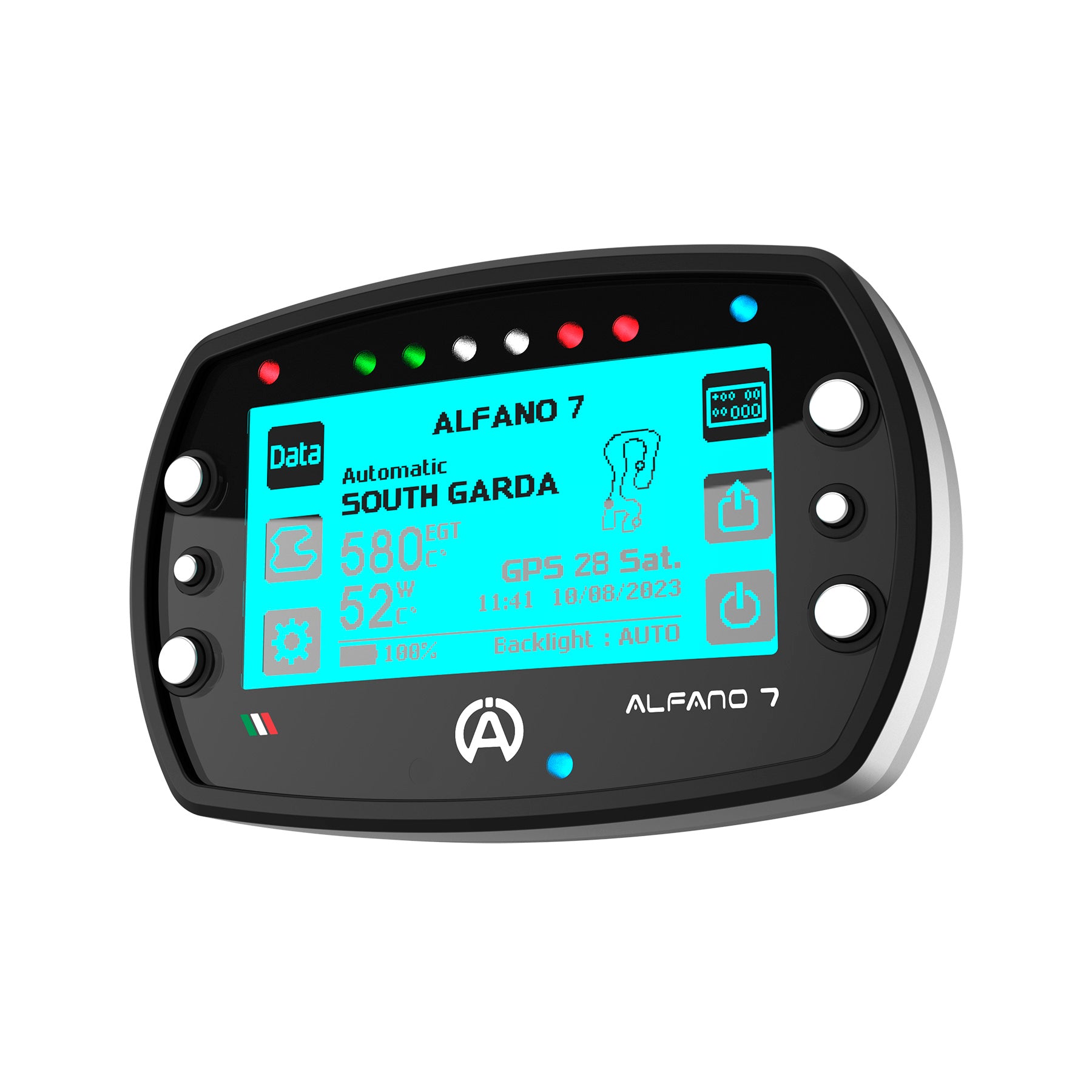 Alfano 7 Data Logger. Kart Racing Datalogger