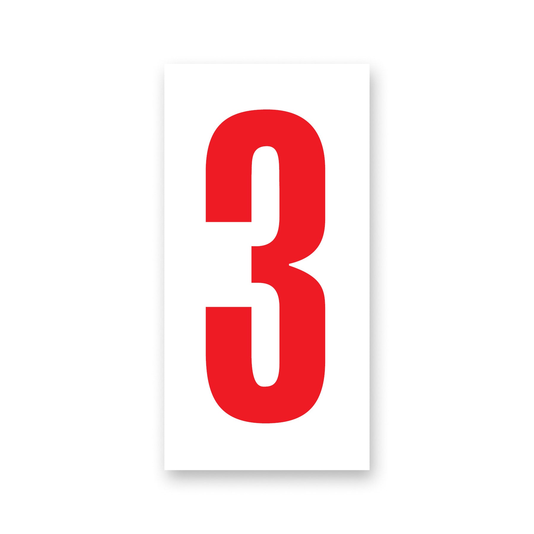 Kartech Number Nassa White|Red