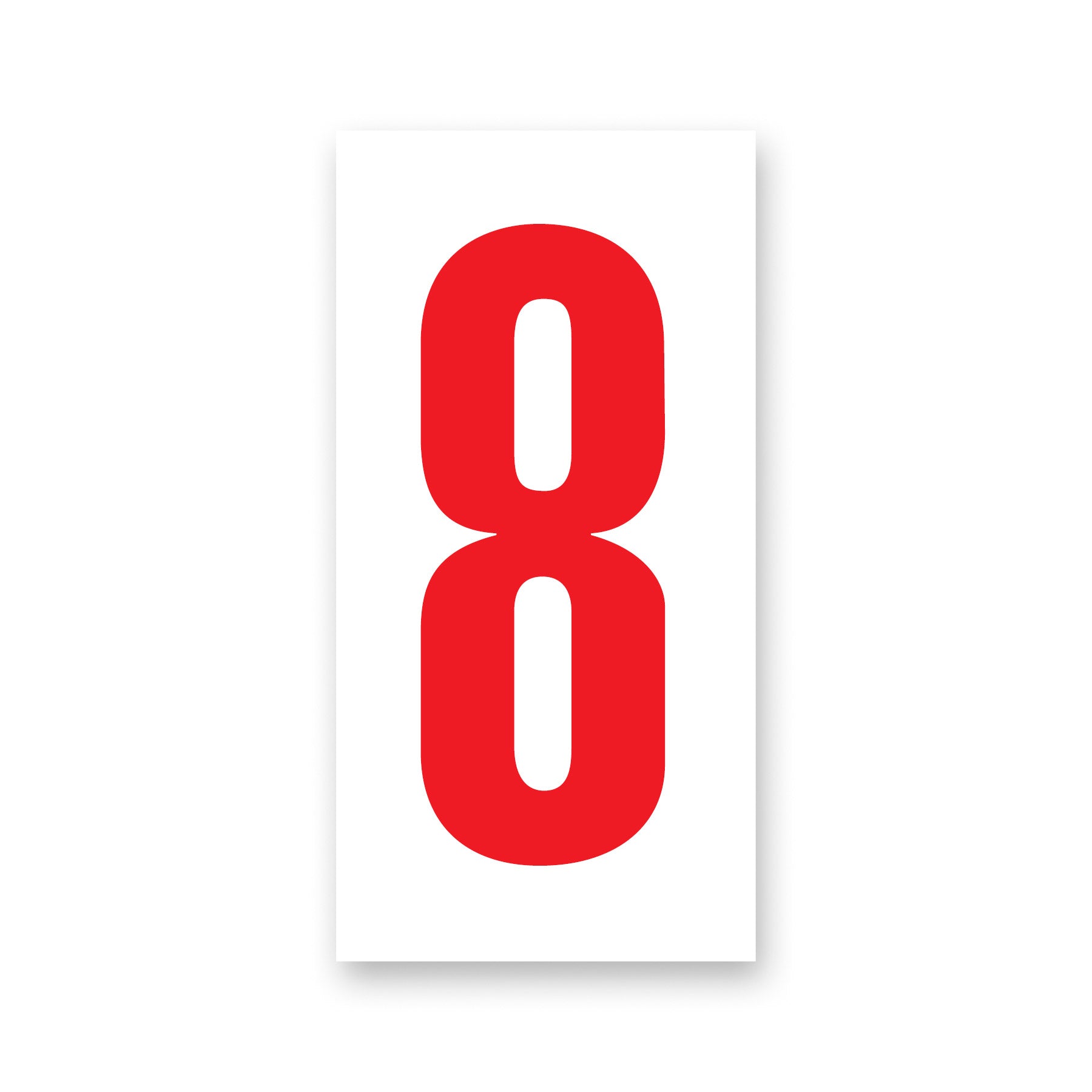 Kartech Number Nassa White|Red