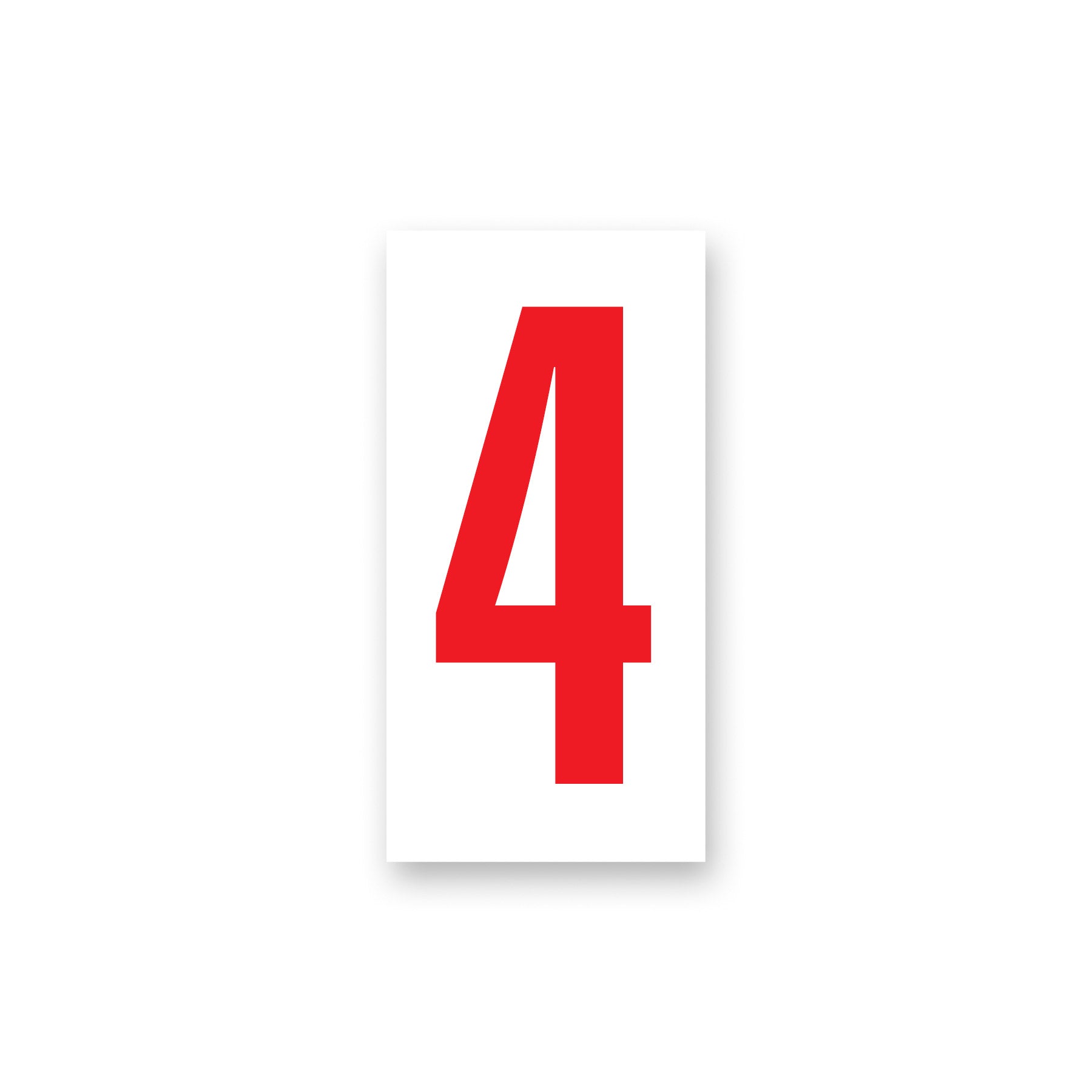 Kartech Number Side Pod White|Red