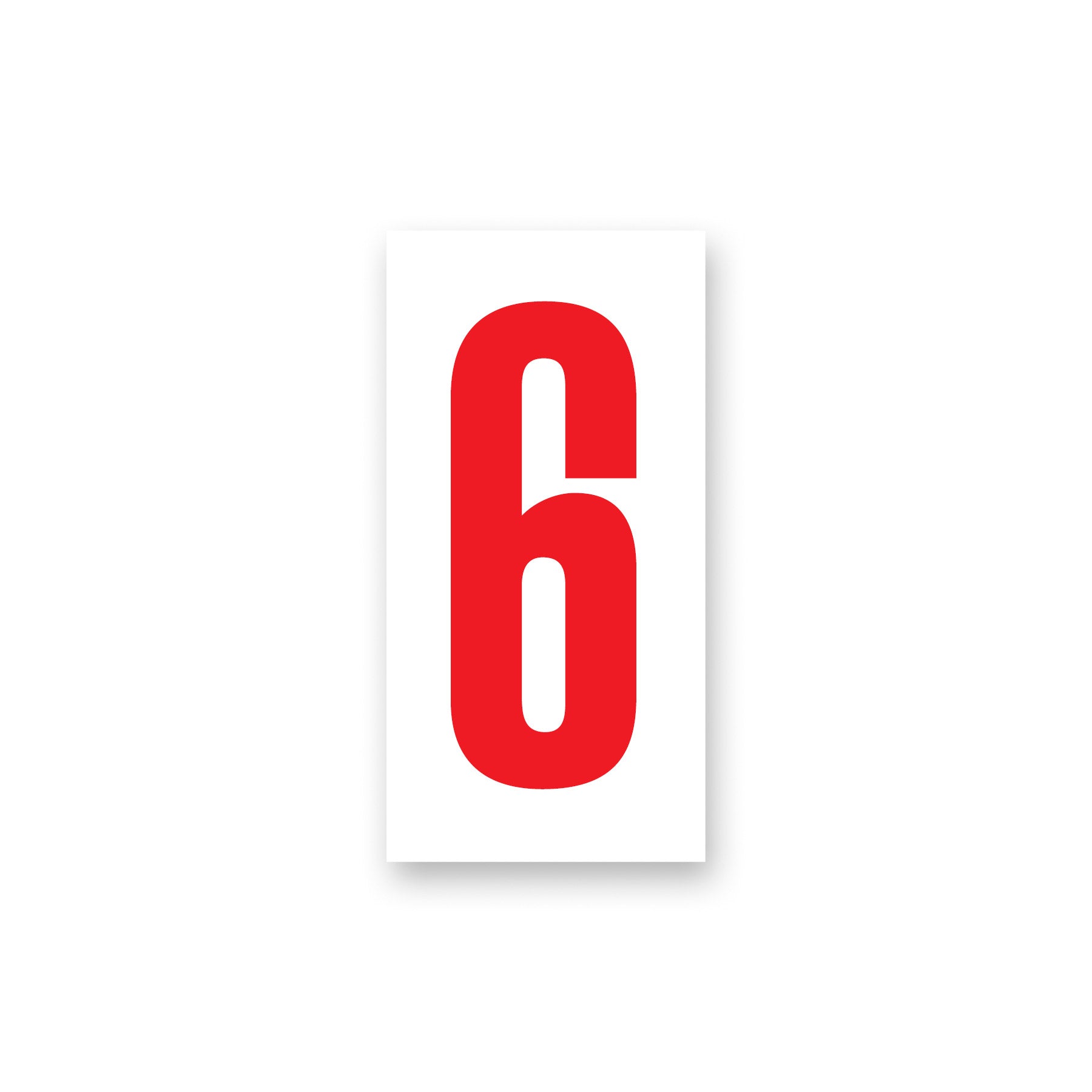 Kartech Number Side Pod White|Red