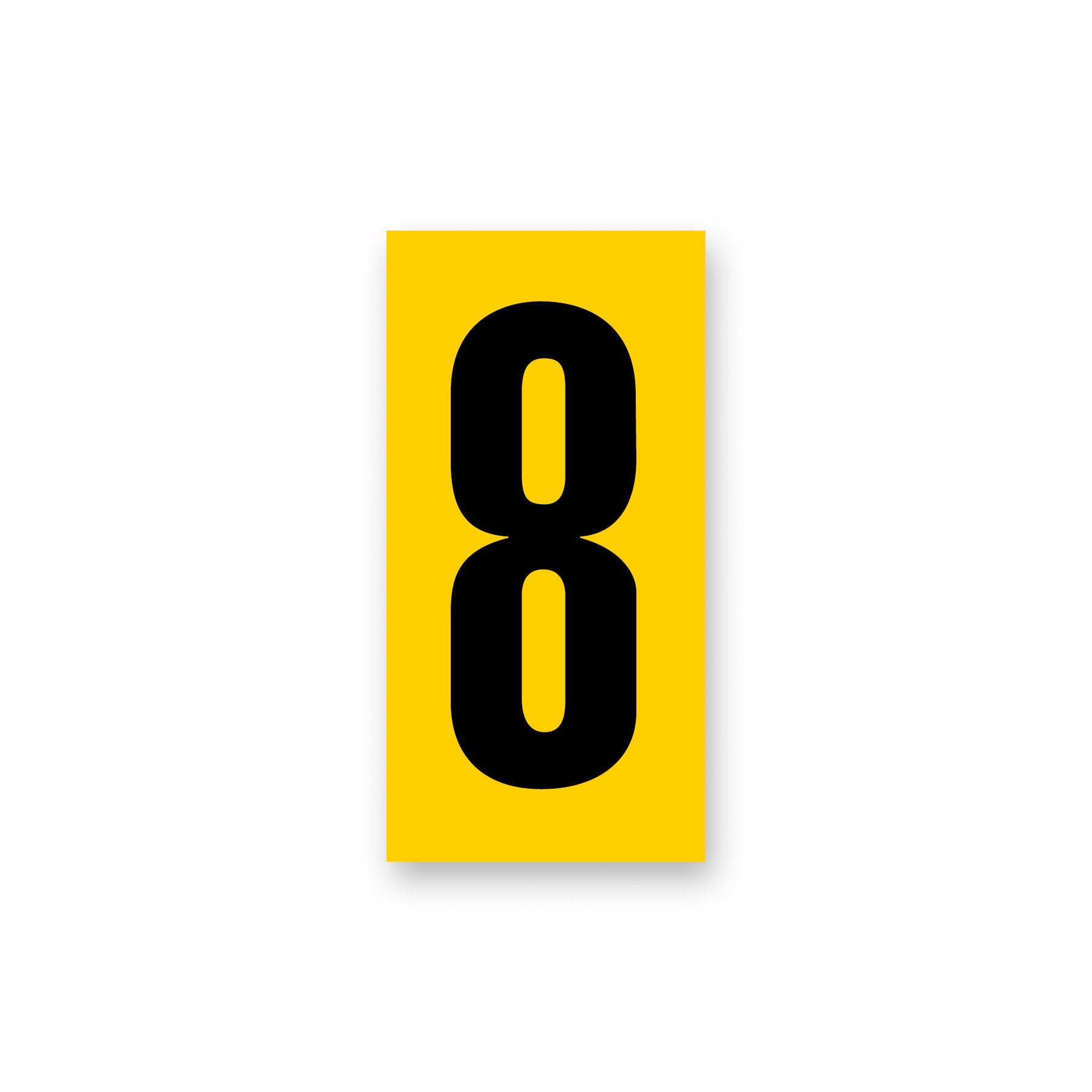 Kartech Number Side Pod Yellow|Black