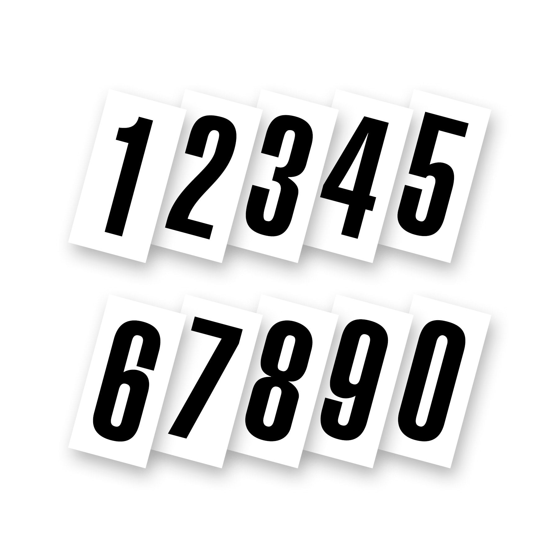 Kartech Number Side Pod White|Black