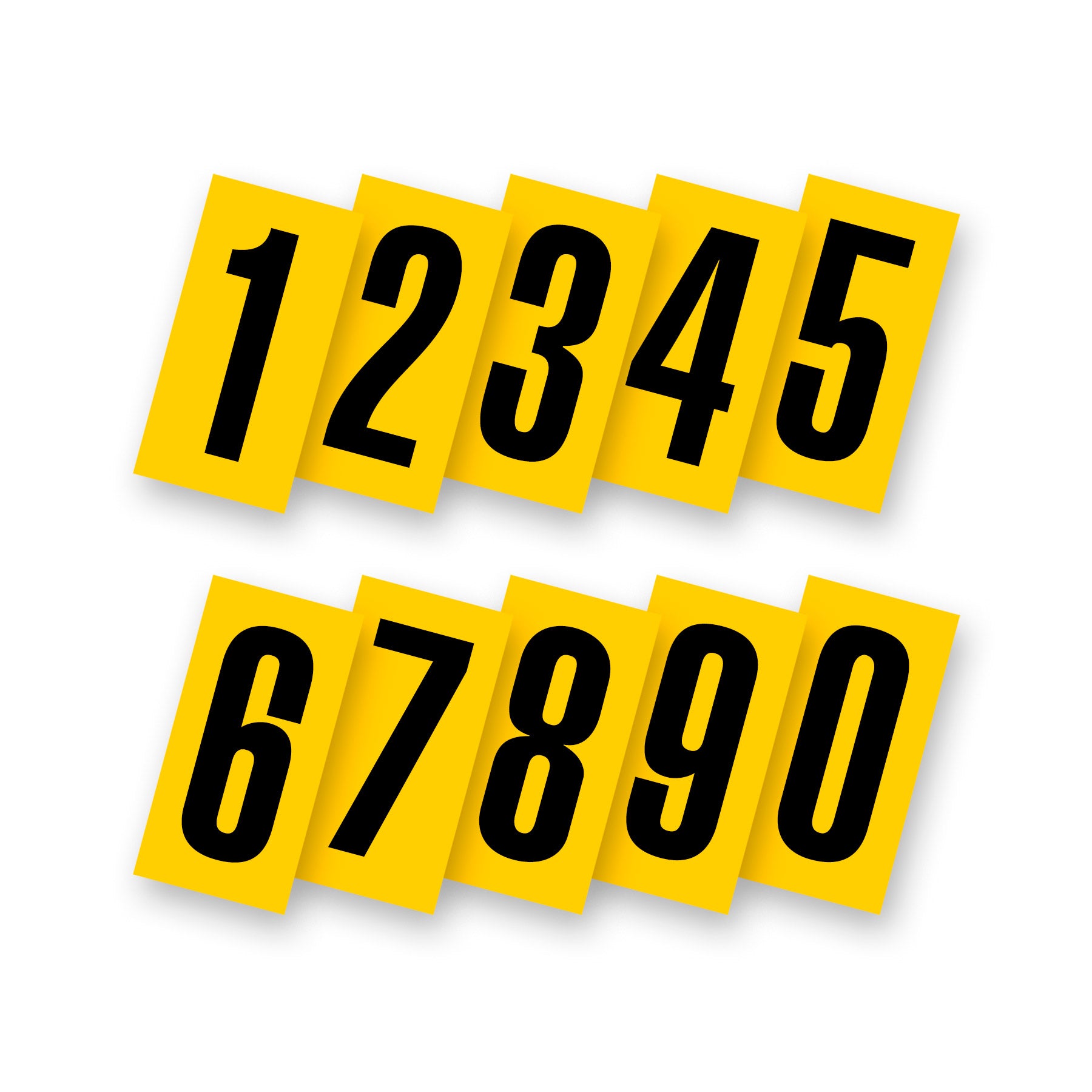 Kartech Number Side Pod Yellow|Black