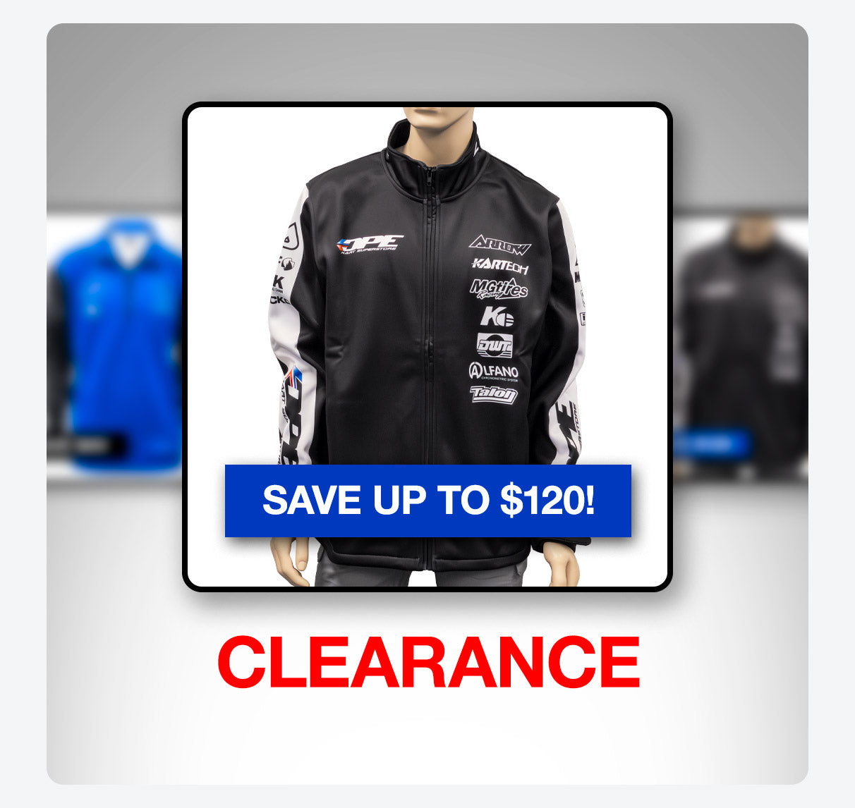 Apparel Clearance - DPE and Arrow Karts