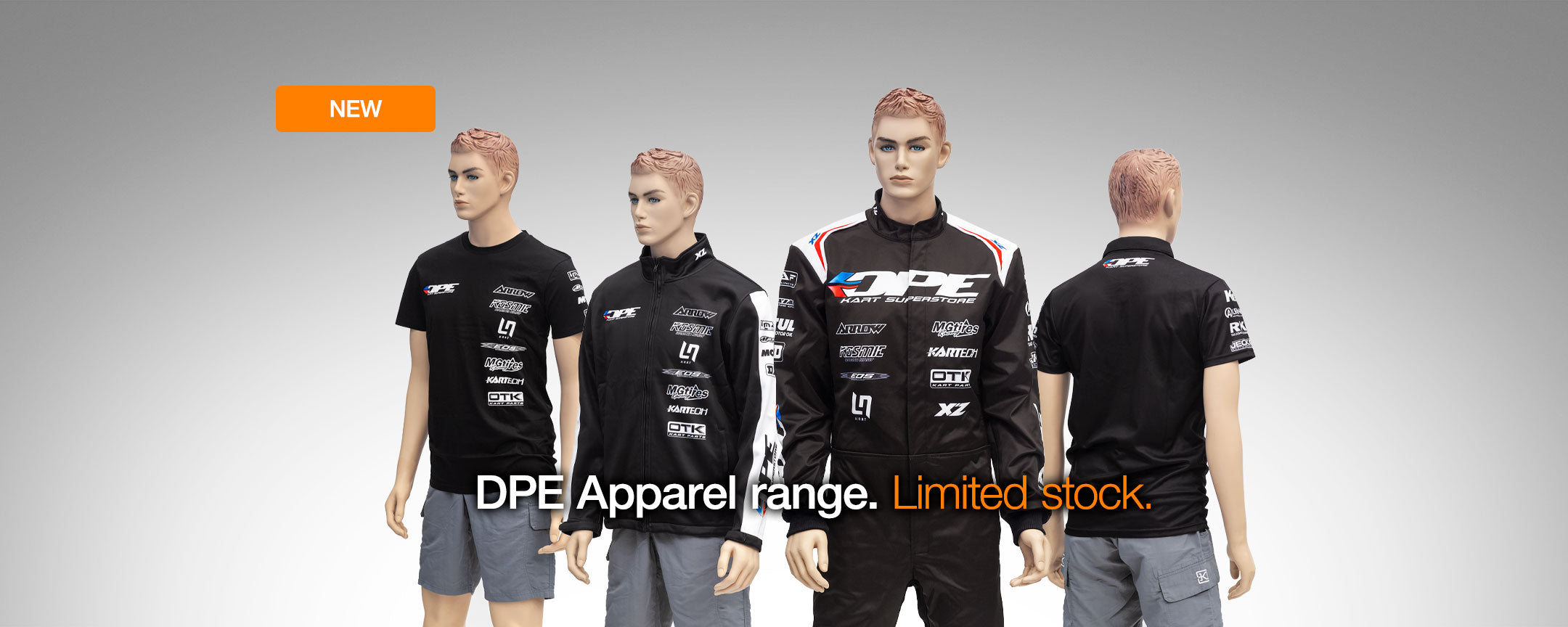 DPE Kart Racing Apparel | Kart Suit | Jacket | Polo | T-Shirt