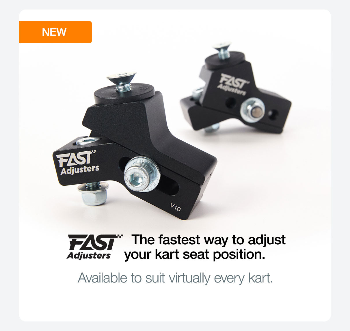 Fast Adjusters to quickly change Go Kart Seat Position