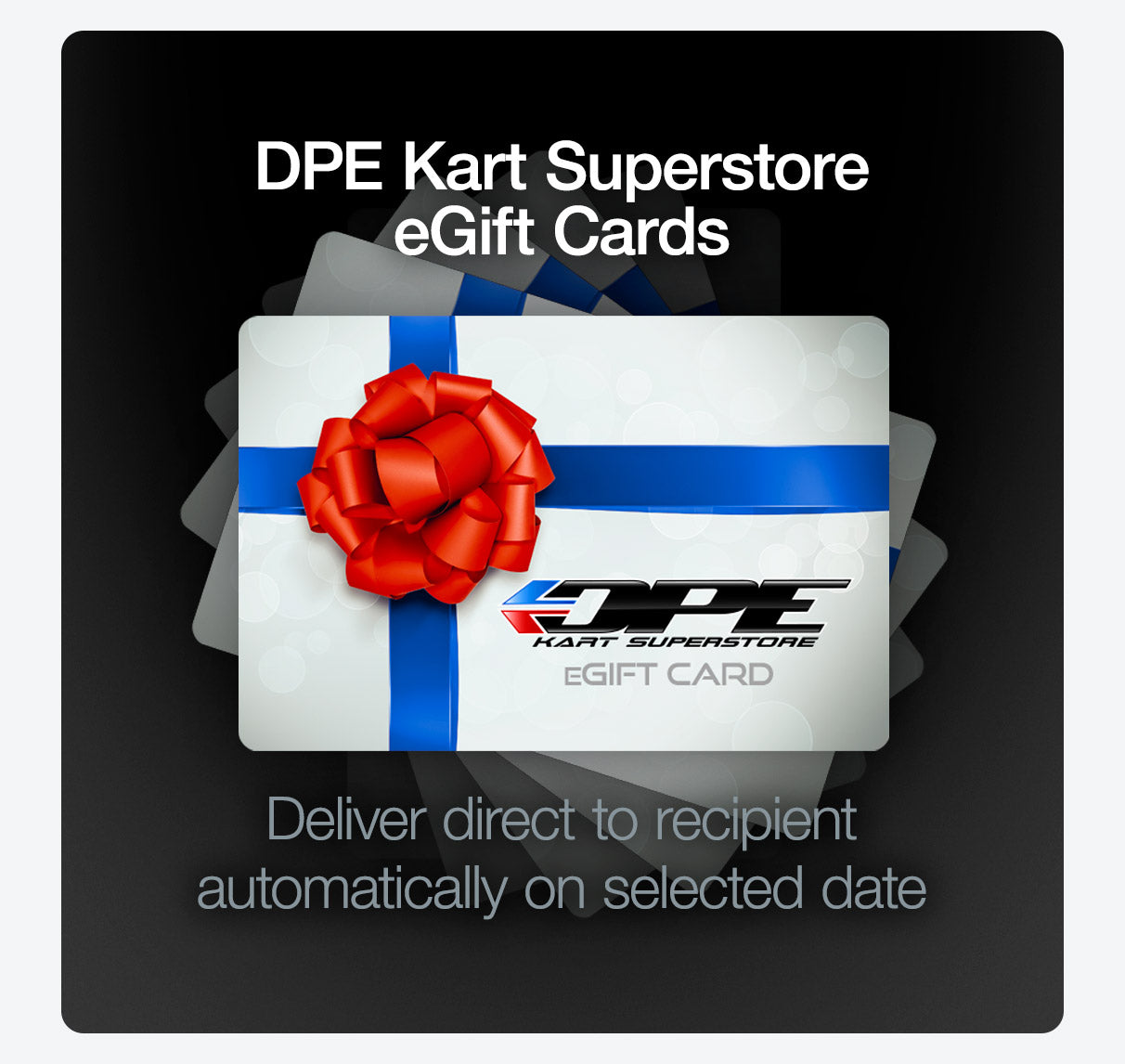 DPE Kart Superstore Gift Card. Go Kart gift card