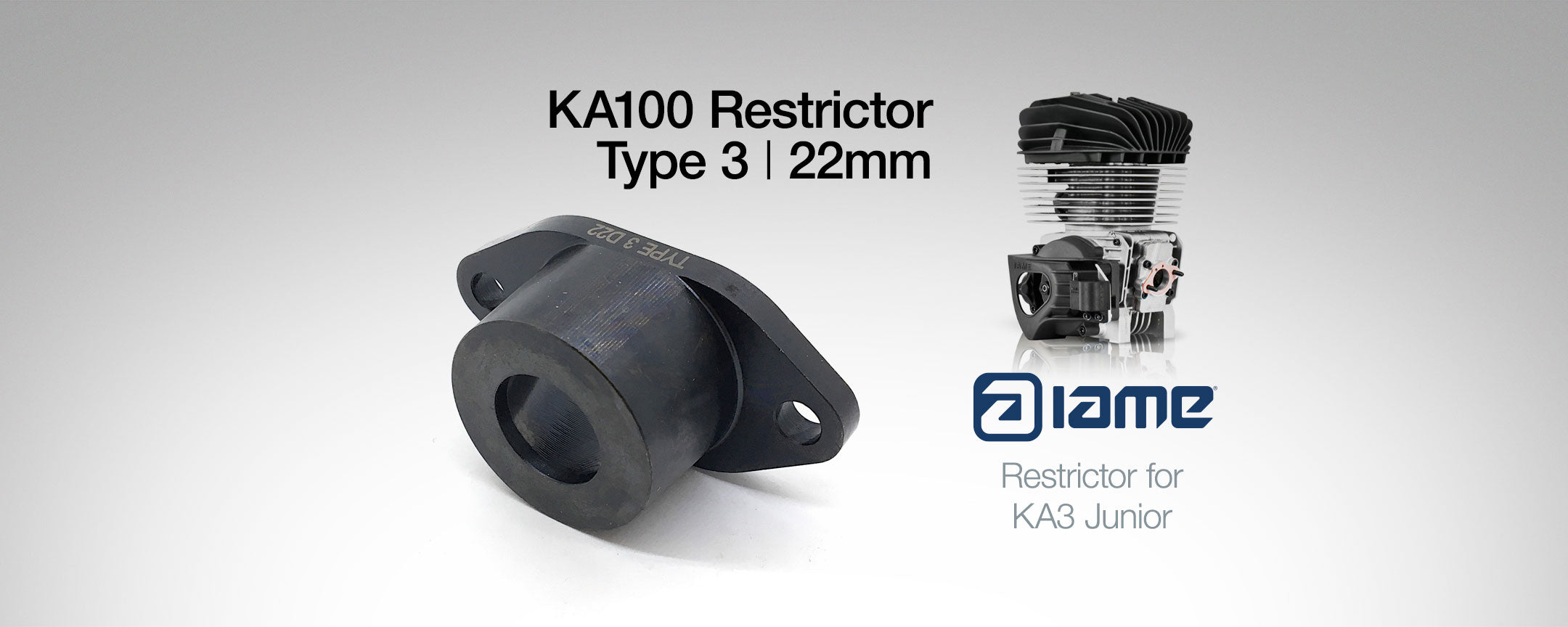 IAME KA100 Type 3 22mm Restrictor for KA3 Junior