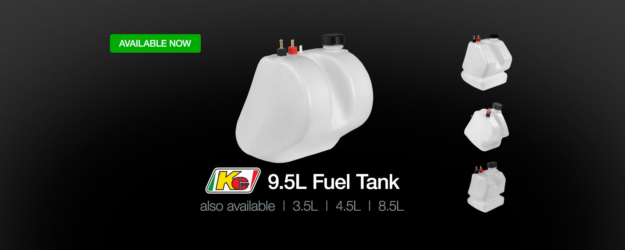Go Kart Fuel Tank 9.5L. KG Kart Fuel Tank