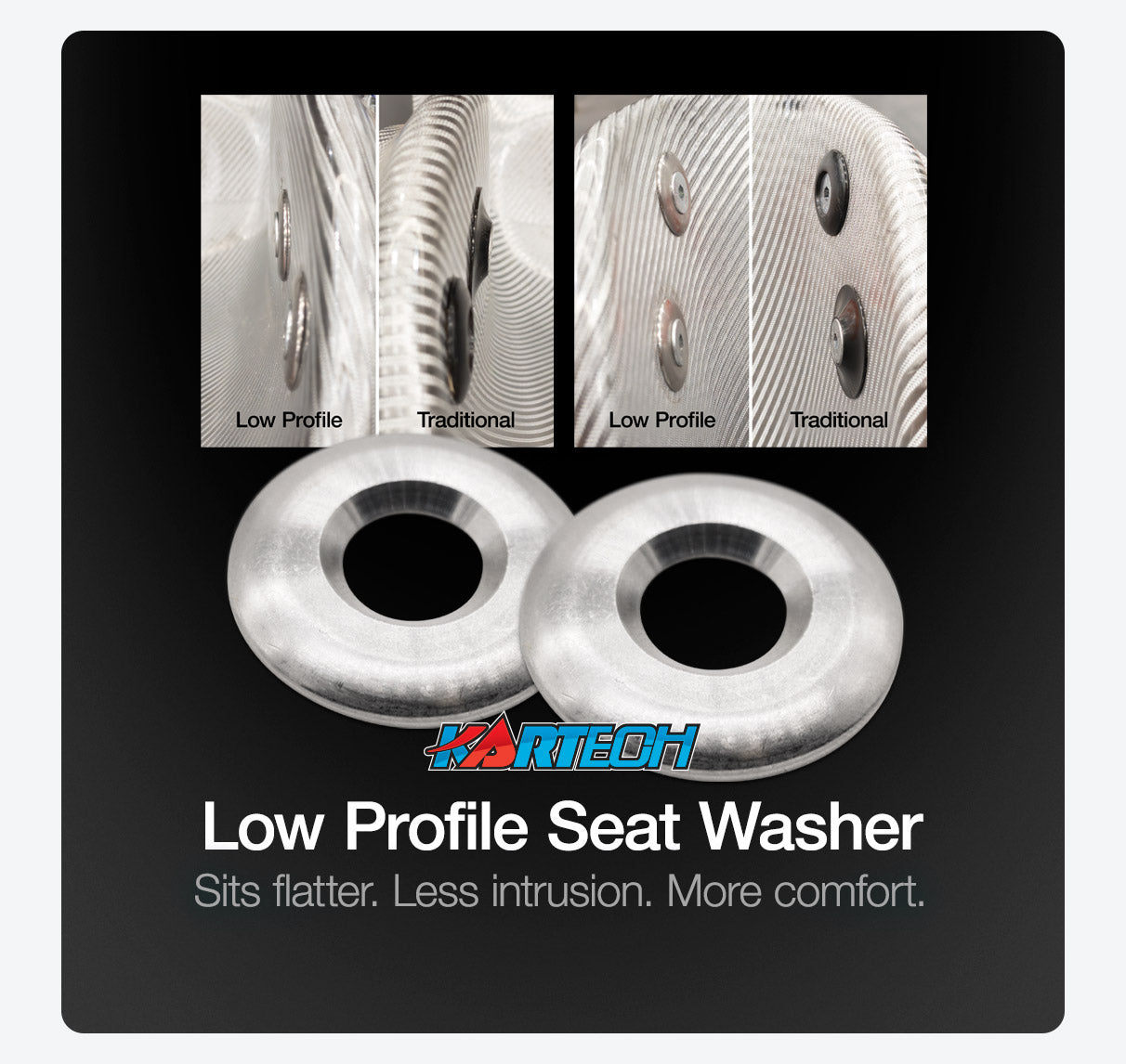 Kartech Low Profile Go Kart Seat Washer