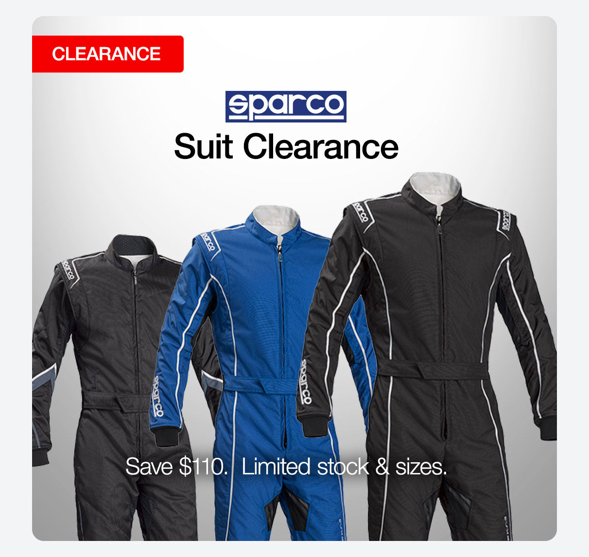 Sparco Kart Suit Clearance