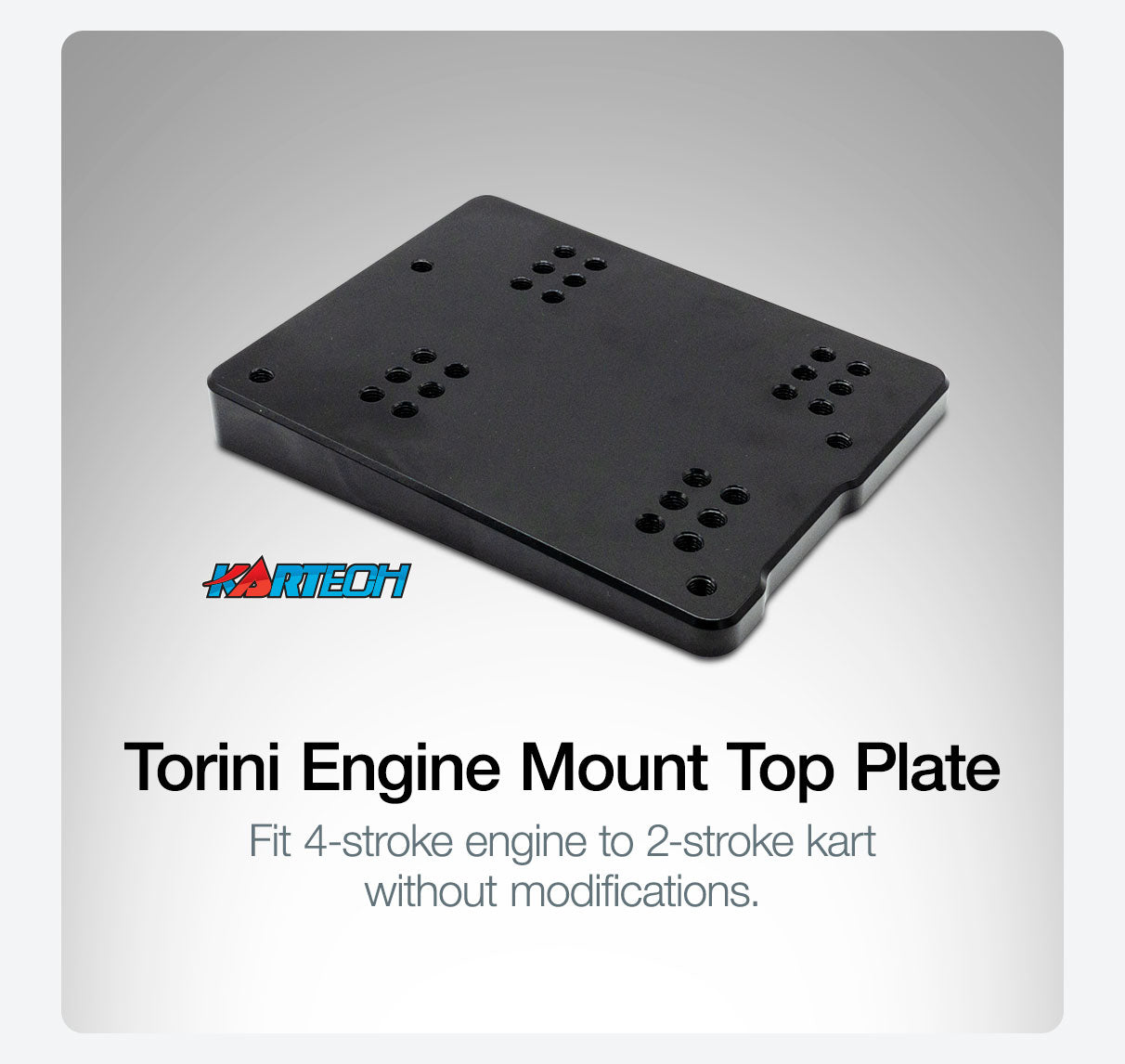 Go Kart Engine Mount for 4-stroke engine | Torini Engine Mount | Kart Racing Engine Mount