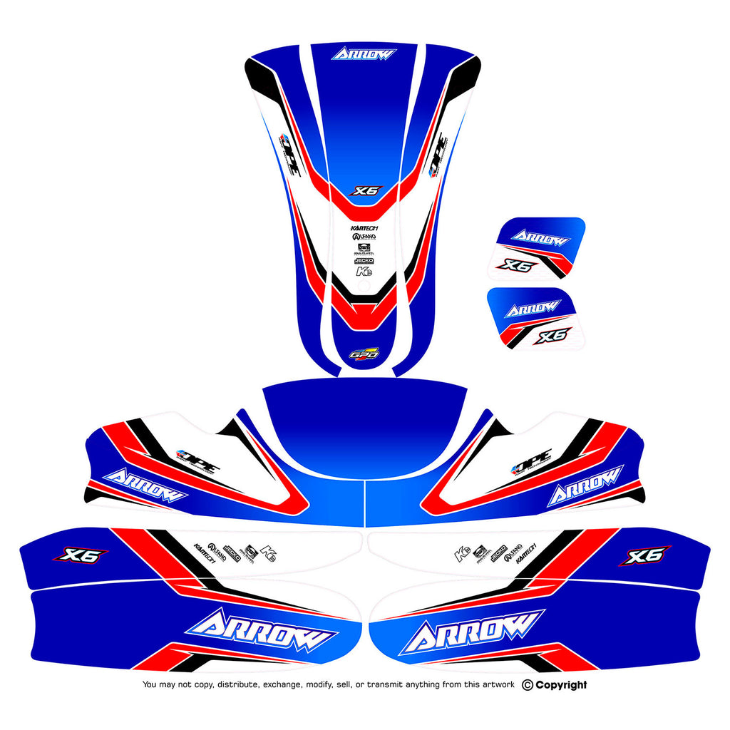 Arrow Sticker Kit X6