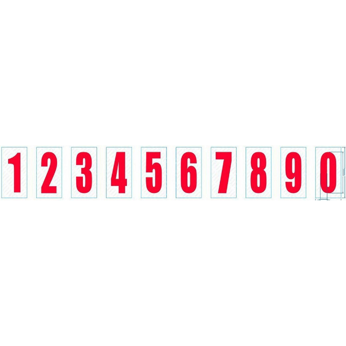 Kartech Number Side Pod White|Red