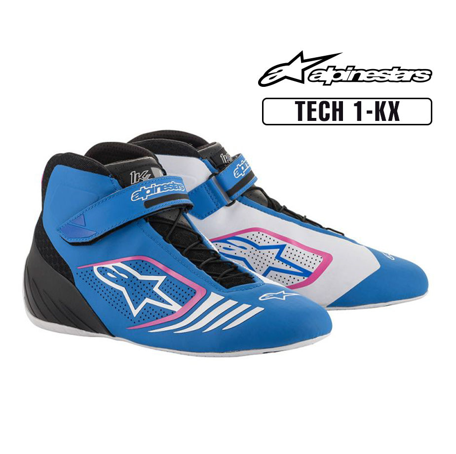 Alpinestars Boots Tech 1 KX Blue Black Fuchsia